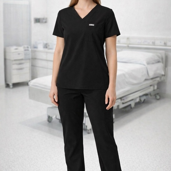 Figs Pants - FIGS Women's Kade Cargo Scrub Pants Size XXL/T Yoga Waist Medical Uniform